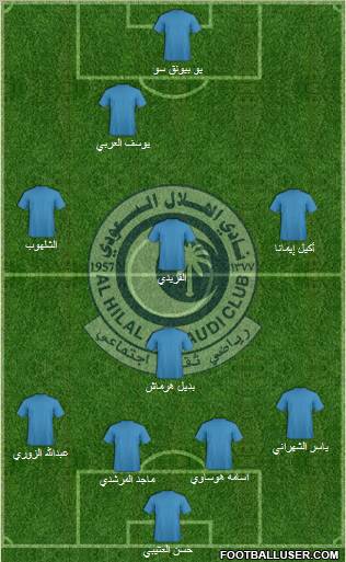 Al-Hilal (KSA) Formation 2011