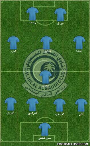 Al-Hilal (KSA) Formation 2011