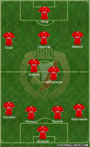 Widzew Lodz Formation 2011