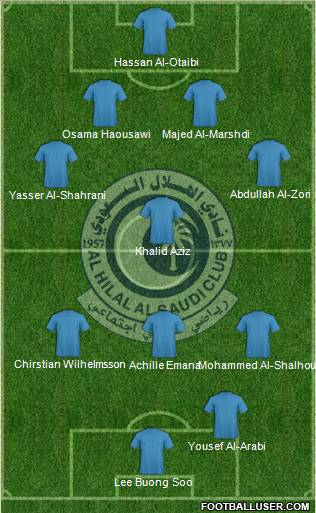 Al-Hilal (KSA) Formation 2011