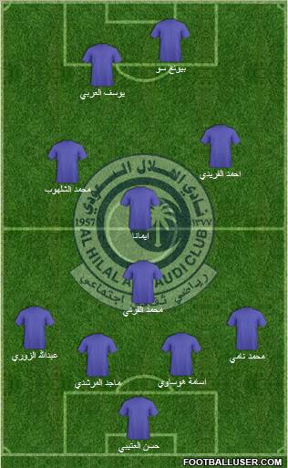 Al-Hilal (KSA) Formation 2011