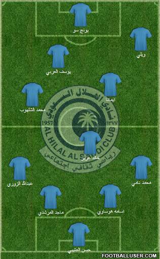 Al-Hilal (KSA) Formation 2011