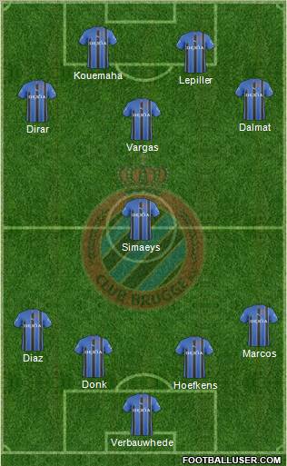 Club Brugge KV Formation 2011