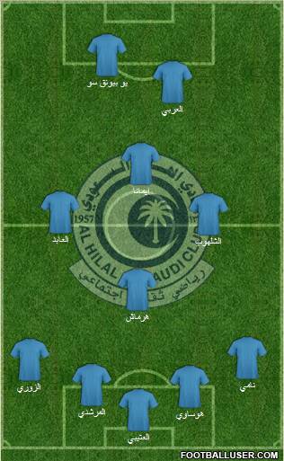 Al-Hilal (KSA) Formation 2011