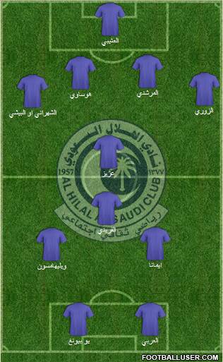 Al-Hilal (KSA) Formation 2011