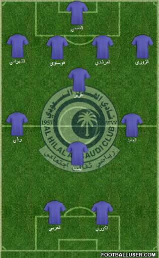 Al-Hilal (KSA) Formation 2011