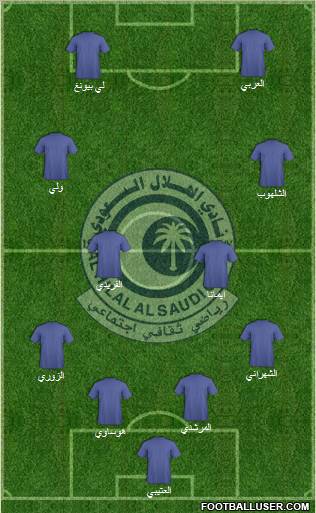 Al-Hilal (KSA) Formation 2011