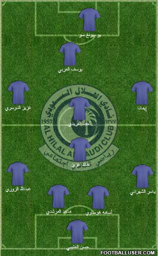 Al-Hilal (KSA) Formation 2011