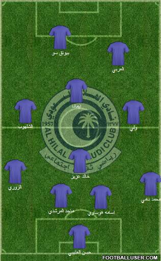 Al-Hilal (KSA) Formation 2011