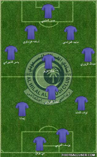 Al-Hilal (KSA) Formation 2011