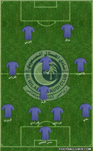 Al-Hilal (KSA) Formation 2011