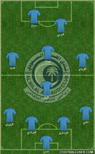 Al-Hilal (KSA) Formation 2011