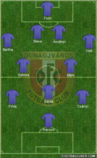 Dunaújváros FC Formation 2011