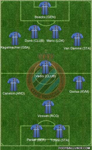 Club Brugge KV Formation 2011