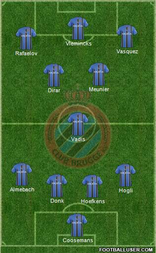 Club Brugge KV Formation 2011