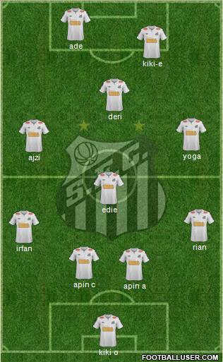 Santos FC Formation 2011