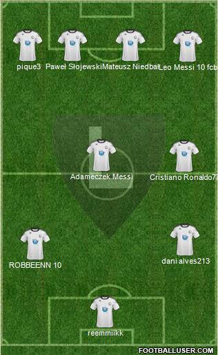 Legia Warszawa Formation 2011