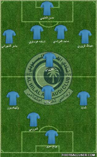 Al-Hilal (KSA) Formation 2011