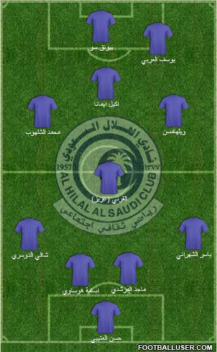 Al-Hilal (KSA) Formation 2011