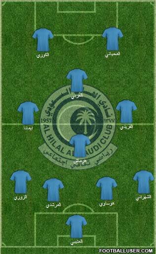 Al-Hilal (KSA) Formation 2011