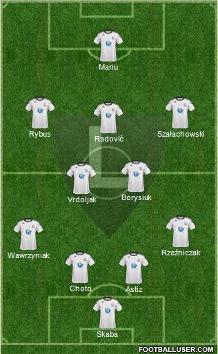 Legia Warszawa Formation 2011