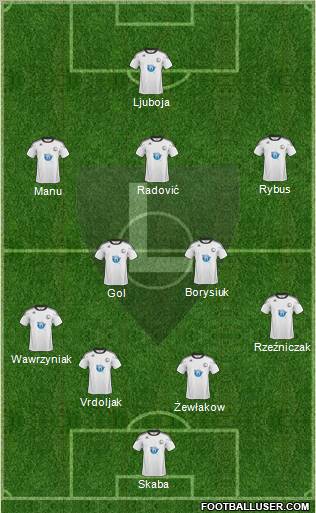 Legia Warszawa Formation 2011