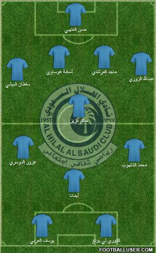 Al-Hilal (KSA) Formation 2011