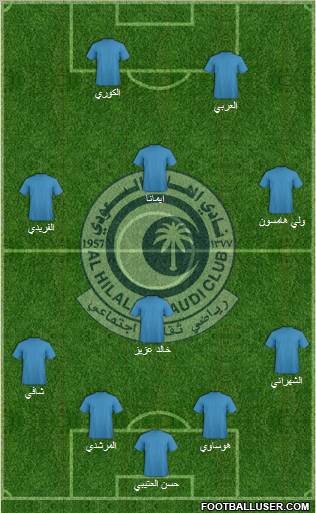 Al-Hilal (KSA) Formation 2011