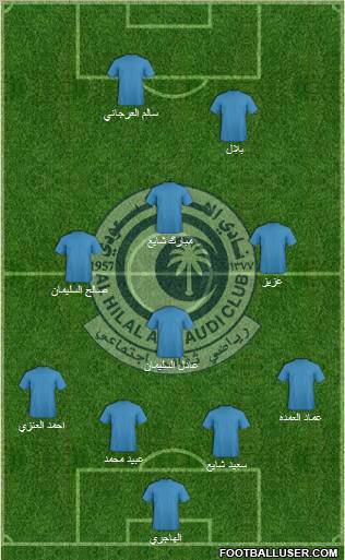 Al-Hilal (KSA) Formation 2011