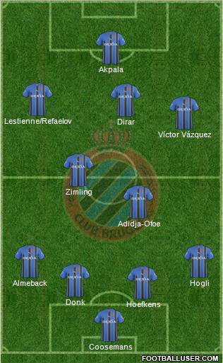 Club Brugge KV Formation 2011