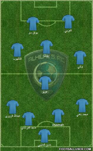 Al-Hilal (KSA) Formation 2011