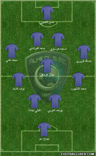 Al-Hilal (KSA) Formation 2011