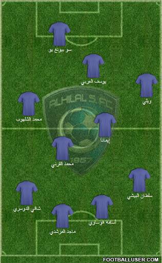 Al-Hilal (KSA) Formation 2011