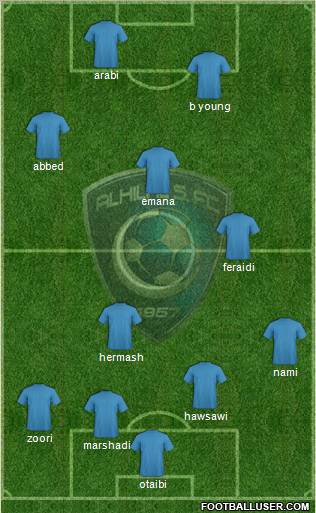 Al-Hilal (KSA) Formation 2011