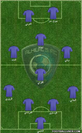 Al-Hilal (KSA) Formation 2011