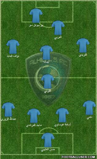 Al-Hilal (KSA) Formation 2011