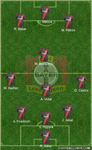 Bayer 04 Leverkusen Formation 2011