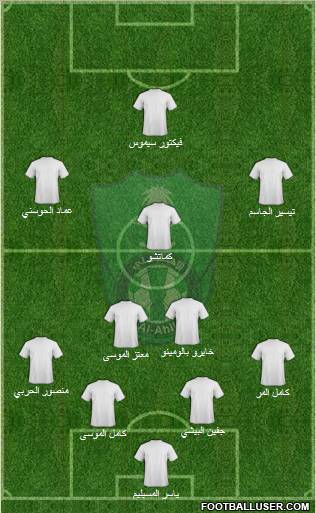 Al-Ahli (KSA) Formation 2011