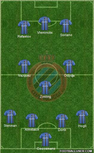 Club Brugge KV Formation 2011