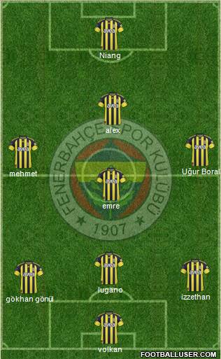 Fenerbahçe SK Formation 2011