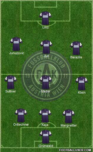 FK Austria Wien Formation 2011