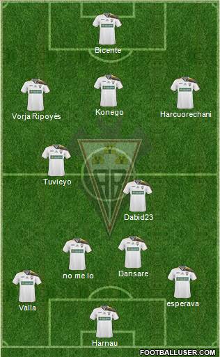 Albacete B., S.A.D. Formation 2011