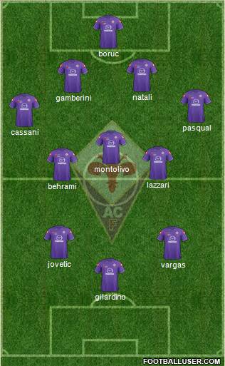 Fiorentina Formation 2011