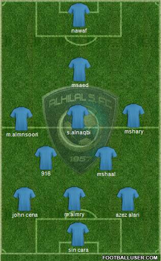 Al-Hilal (KSA) Formation 2011