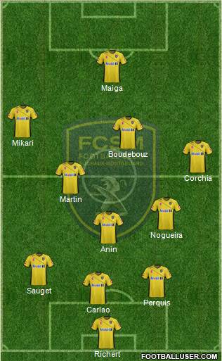 FC Sochaux-Montbéliard Formation 2011