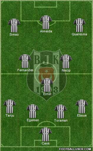 Besiktas JK Formation 2011