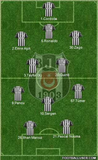 Besiktas JK Formation 2011