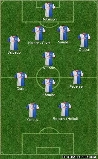 Blackburn Rovers Formation 2011