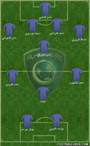 Al-Hilal (KSA) Formation 2011