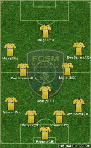 FC Sochaux-Montbéliard Formation 2011